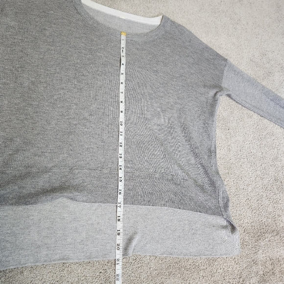 Lululemon Pure Balance Grey Sweater Lightweight Fine Knit Size S Soft Cozy - Picture 10 of 11